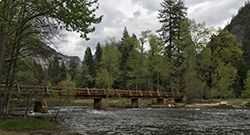 Yosemite Valley's Swinging Bridge